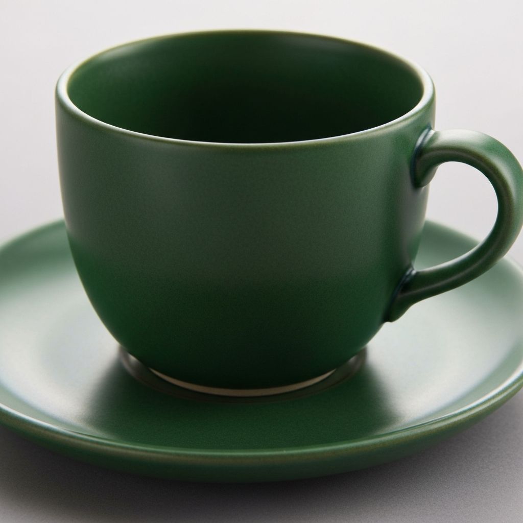 Чашка керамическая "Зелёная"